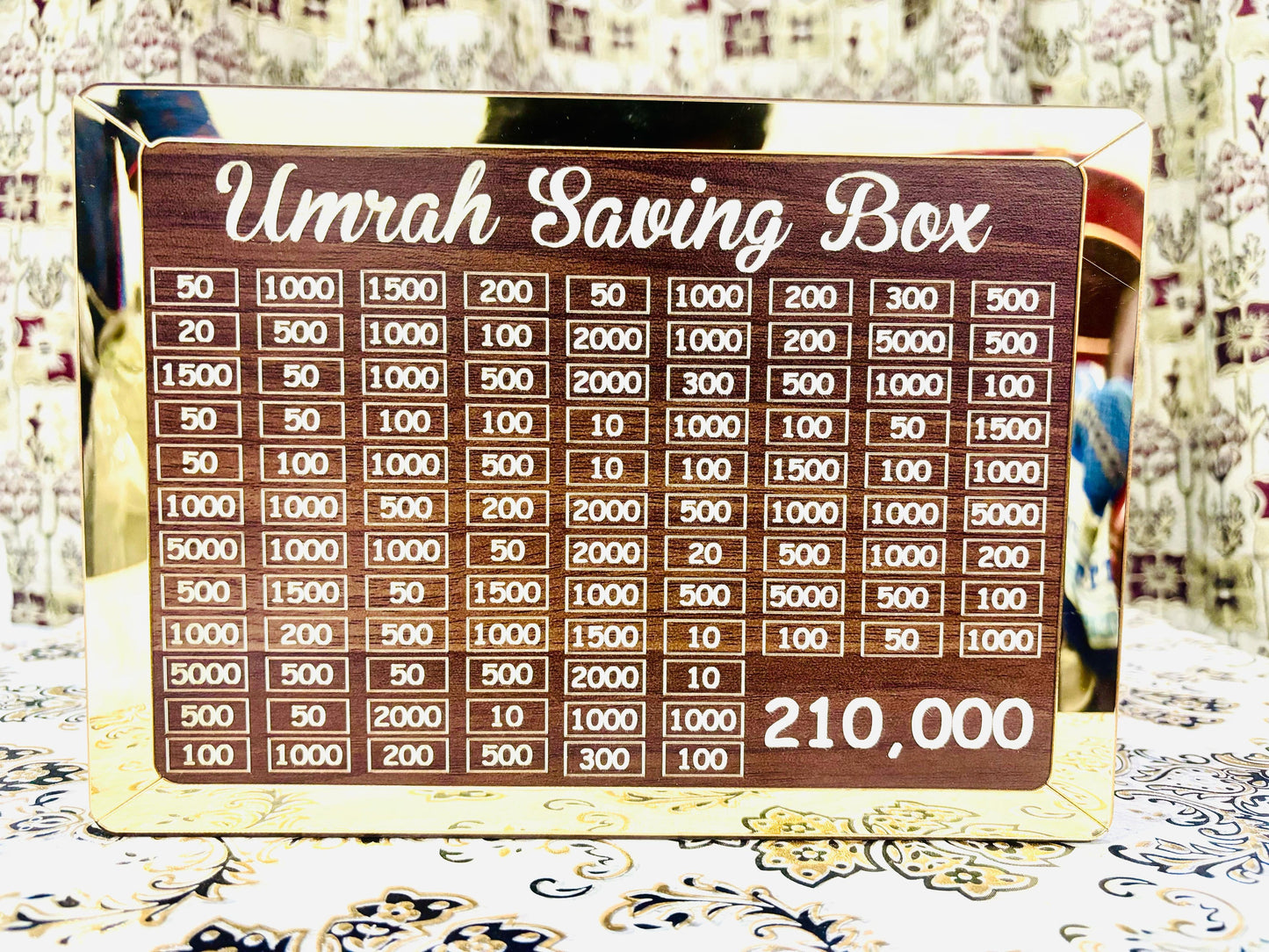 8mm High Quality Acralic Umrah Saving Box - ( Unassembled ) Self Assembled Easily