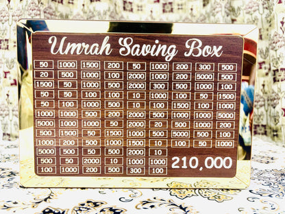 8mm High Quality Acralic Umrah Saving Box - ( Unassembled ) Self Assembled Easily