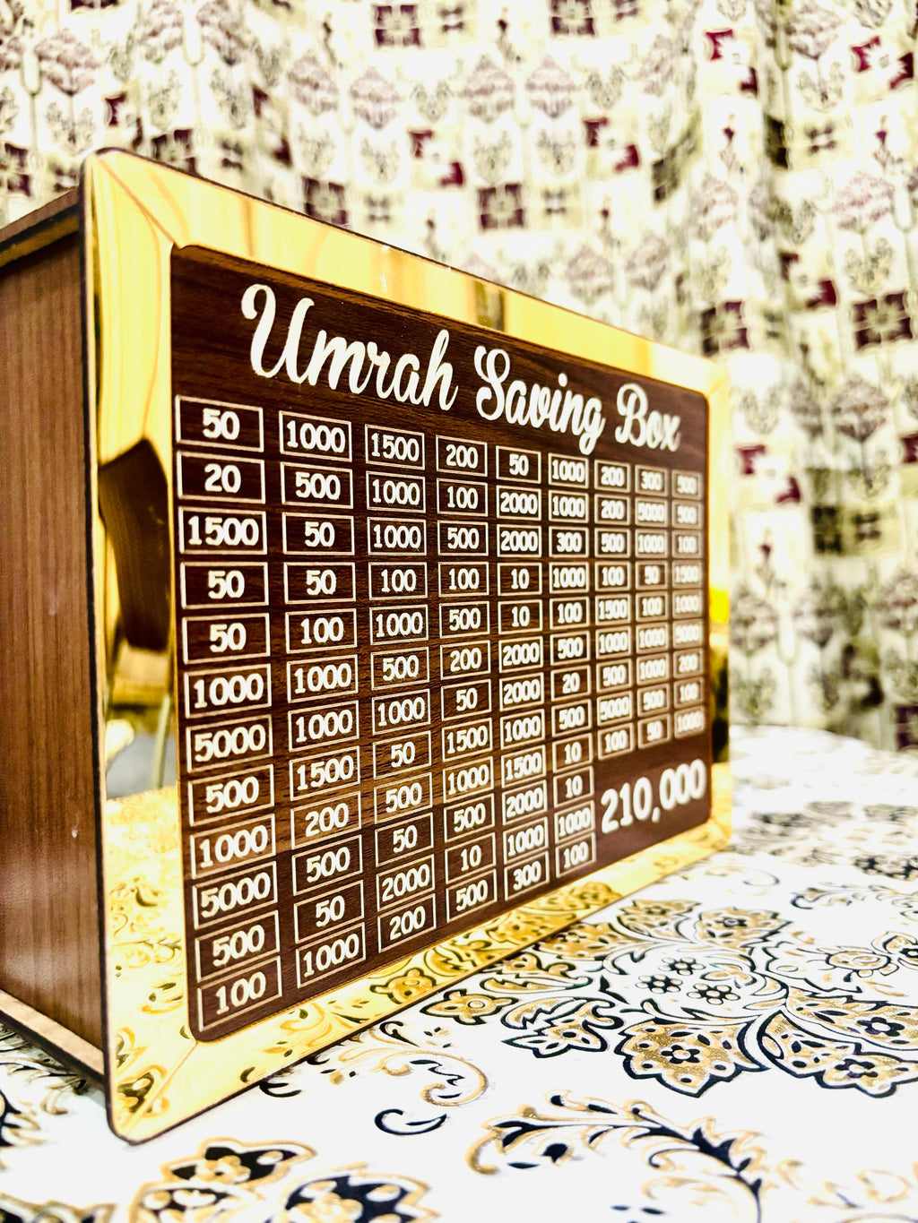 8mm High Quality Acralic Umrah Saving Box - ( Unassembled ) Self Assembled Easily